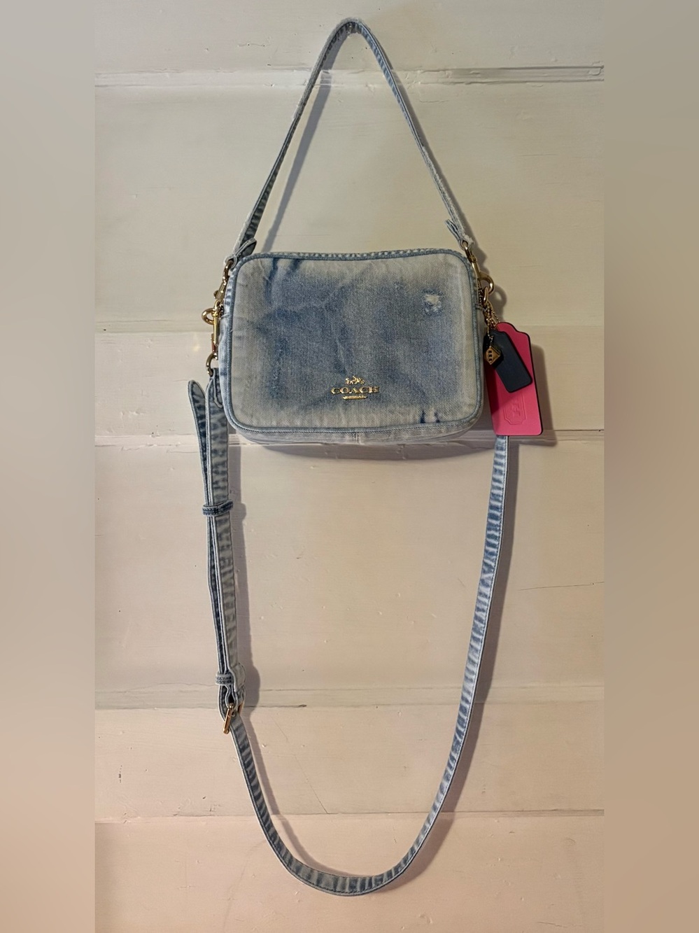 Coach Loved Denim Carey Bag NWOT - Picture 2 of 10
